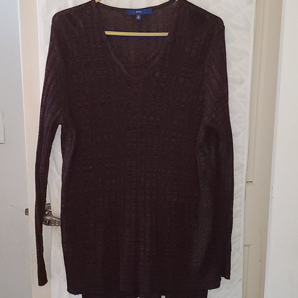 3/$15 Apt. 9 Tunic Lightweight Sweater 1X
